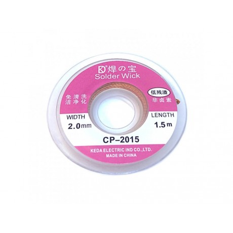 solder wick - měděná odsávací páska 2mm/1,5m