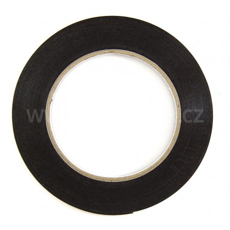 lepící páska oboustranná černá 3mm 5m 1mm