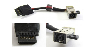 Napájecí konektor Dell XPS 13 9343 9350 9360 P54G s kabelem - 5pin