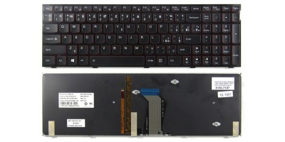 klávesnice Lenovo Ideapad Y500 Y500N Y500NT Y510P black US/CZ/SK dotisk - podsvit