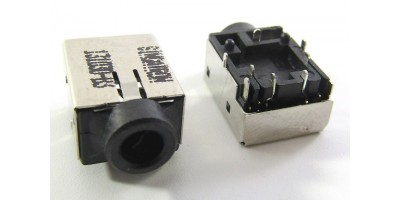 konektor 3,5 stereo jack zásuvka black 