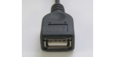 USB napajecí kabel 2,5x0,7 1m