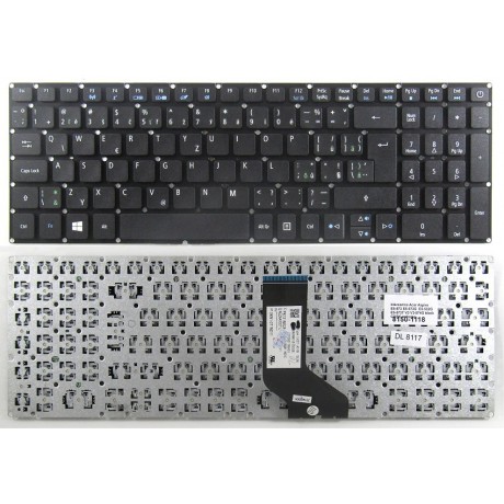 klávesnice Acer Aspire 3 A315-21 A315-31 A315-51 E5-522 E5-532 E5-573 black CZ/SK no frame
