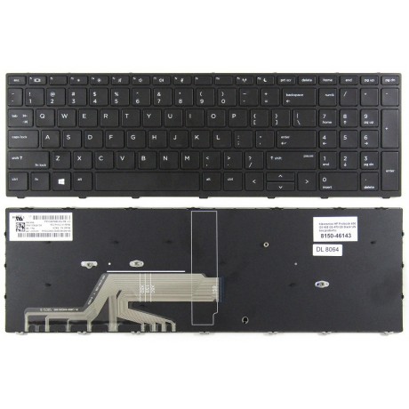 klávesnice HP Probook 450 G5 455 G5 470 G5 black US