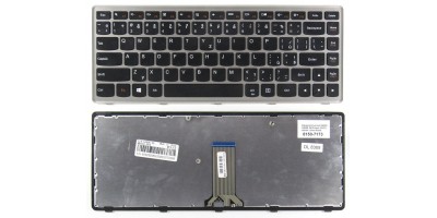 klávesnice Lenovo G400S G405S Z410 black/silver frame US/CZ dotisk