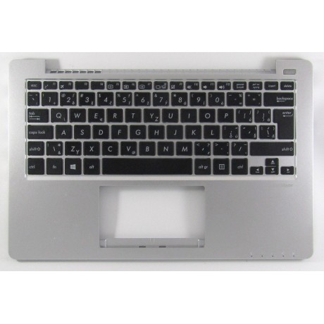 česká klávesnice Asus VivoBook X201 X201E black/silver CZ/SK kryt repro