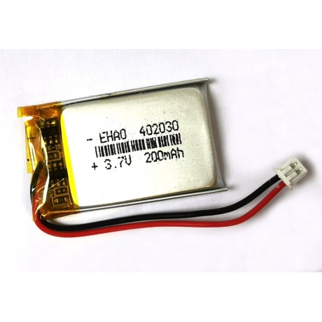 baterie ZC LION 3,7V 200mAh,33*21*4mm 2pin - konektor verze 2