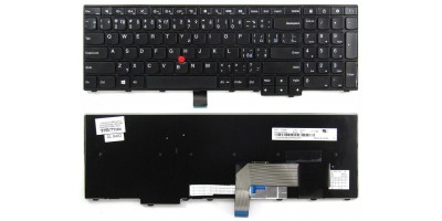 klávesnice IBM Lenovo ThinkPad Edge T540 L540 W540 E531 E540 black US/CZ/SK - dotisk (malý enter)