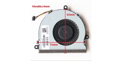 ventilátor HP 250 255 G4 G5 G6 15-AC 15-AF 15-AY 15-BA 15-BS 15-BW 15-EA