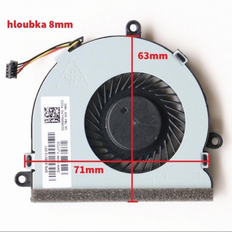 ventilátor HP Pavilion 15-E 17-E