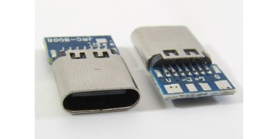 konektor micro USB-C female 28 - 14pin + board 4pin