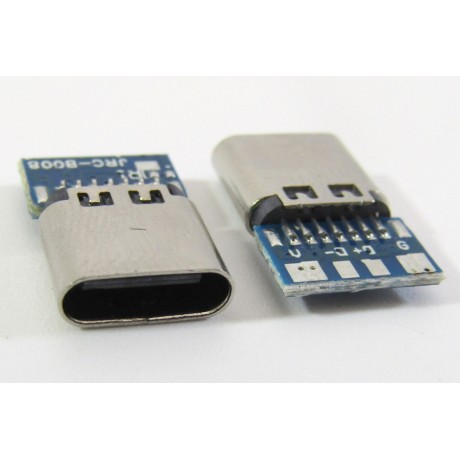 konektor micro USB-C female 28 - 14pin + board 4pin