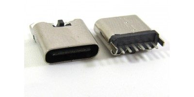 konektor micro USB-C female 39 - 6pin