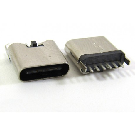 konektor micro USB-C female 39 - 6pin