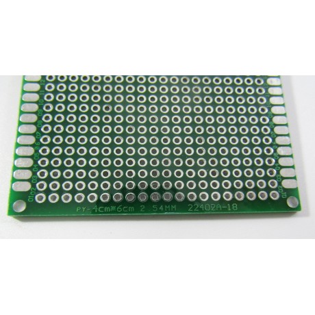 Universelle Leiterplatte, doppelseitig 6x4cm