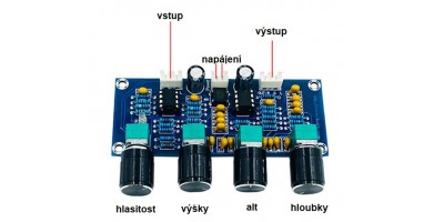 předzesilovač a korekční deska NE5532