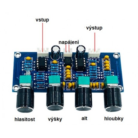 Predzosilňovač a korekčná doska NE5532