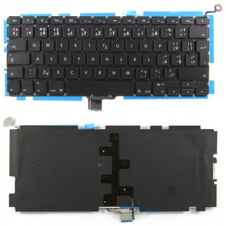 Tlačidlo klávesnice Apple Macbook Pro Unibody A1278 MB466 MB467 čierna UK/CZ dotlač podsvit