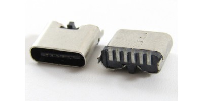 konektor micro USB-C female 26 - 6pin