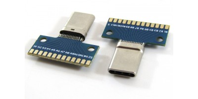 konektor micro USB-C female 33 - 26pin + board