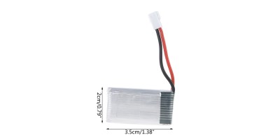 Battery LI-POL 3.7V 550mAh, 35*20*7mm - 2pin