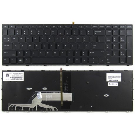 Keyboard HP Probook 450 G5 455 G5 470 G5 black US backlight