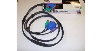 KVM kombinovaný kabel 2xPS2 + 1xVGA
