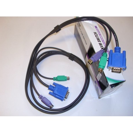 KVM kombinovaný kábel 2xPS2 + 1xVGA