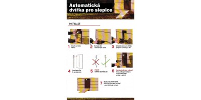 Automatic door for hens