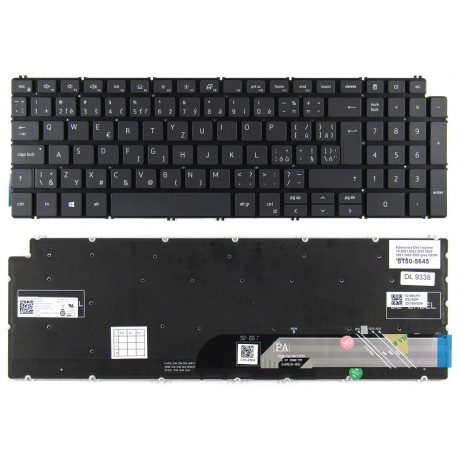 Keyboard for Dell Inspiron 15-5501 5502 5508 5509 3501 3502 3505 gray CZ/SK backlight