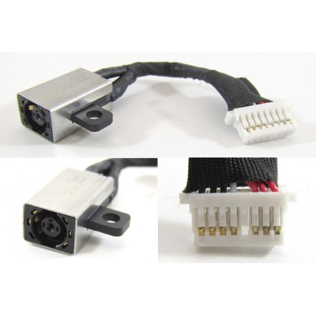 Napájecí konektor s kabelem Dell Inspiron 14 5481 5482 5485 5591 5491 P93G - 4,5x3,0mm - 8pin