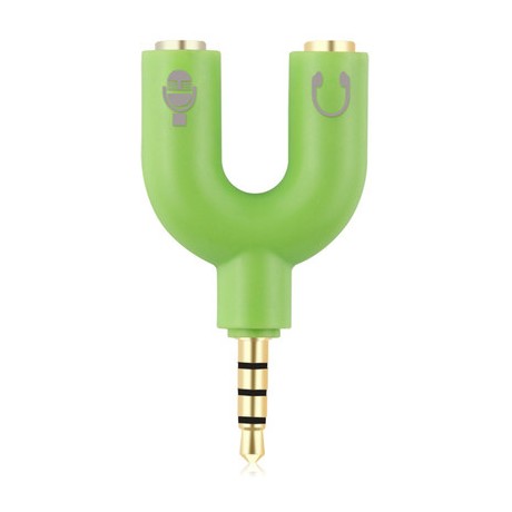 3.5" jack for headphones and microphone