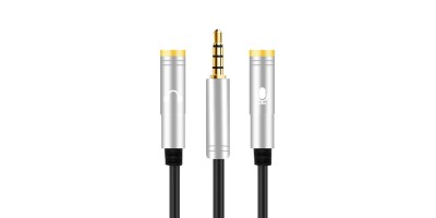 Rozdvojka 3,5mm jack na slúchadlá a mikrofón káblová