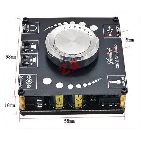 HIFI zosilňovač XINYI 2.0 2x100W BT USB audio