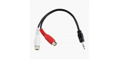 Káblová rozdvojka 3,5" jack M to 2xcinch (RCA)