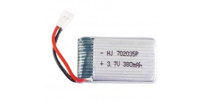 Battery 3.7V 380mAh, 39*21*7mm - 2pin
