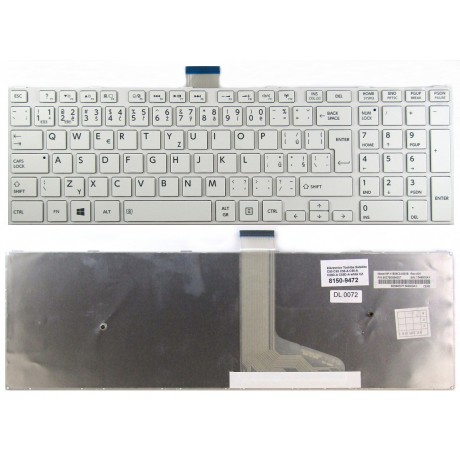 Czech keyboard Toshiba Satellite C50 C55 C50-A C55-A C50D-A C55D-A white CZ