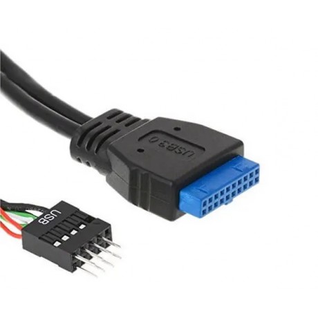 USB 3.0 PIN HEADER FEMALE – USB 2.0 PIN HEADER MALE CABLE – STC-CABLE - 30cm