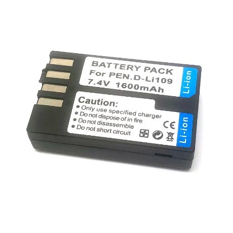 Replacement battery D-Li109 DLi109 for Pentax KR KP K2 K30 K50 K70 K500 KS1 KS2 K-S1 K-S2 KR KP K-2 K-30 K-50 K-70 K-500