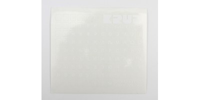 UA Ukrainian keyboard stickers white