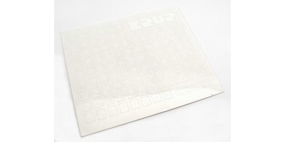 UA Ukrainian keyboard stickers white