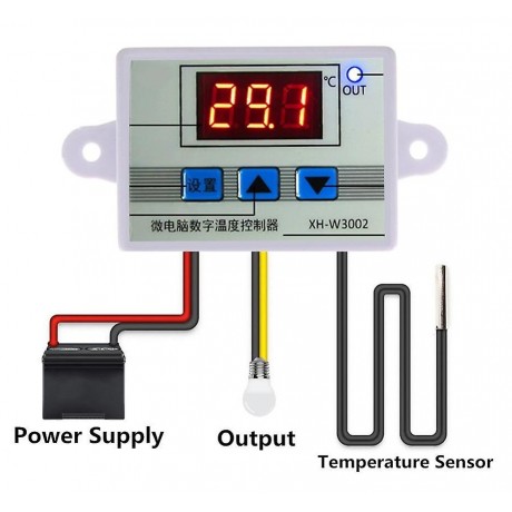 XH-W3002 220V AC digitální termostat