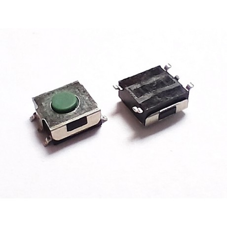 SMD microswitch 6x6x2.5 legs out green