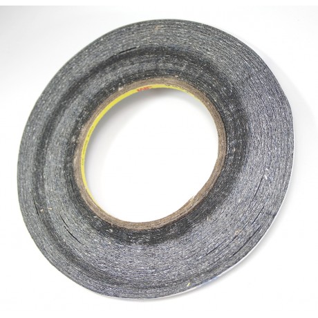 Double-sided adhesive tape black 5mm 50m 0.25mm