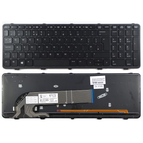 Keyboard HP Probook 450 G0 450 G1 450 G2 455 G1 455 G2 470 G0 470 G1 470 G2 650 G1 655 G1 - black UK backlight