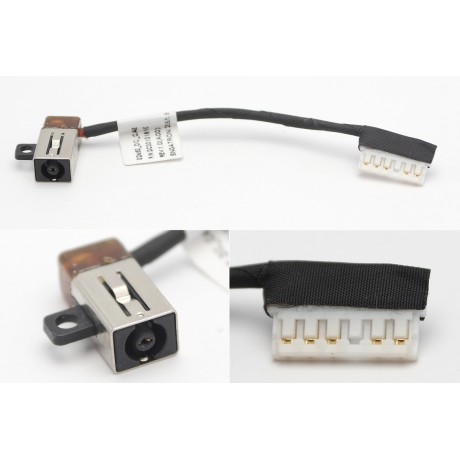 Napájecí konektor s kabelem Dell Vostro 15 3510 3515 3520 3521 3525 - 4,5x3,0mm - 6pin