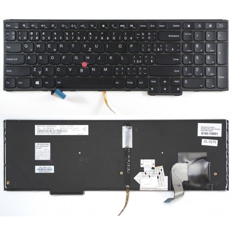 Czech keyboard Lenovo ThinkPad S5 Yoga 15 20DQ 20DR black US/CZ/SK reprint backlight
