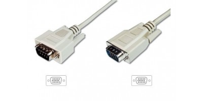 VGA cable 15F-15F 1.8m white
