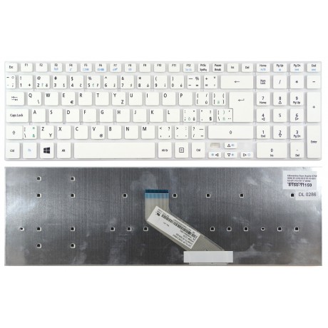 Czech keyboard Acer Aspire 5755 5830 V3-551 V3-571 V3-771 white CZ/SK no frame