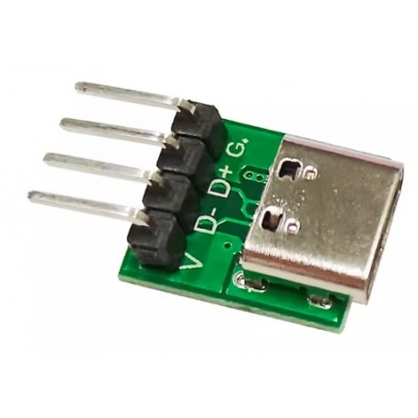 Konektor micro USB-C female board 4pin 01